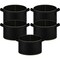 Ipower 5-Gallon Grow Bag Thickened Nonwoven Fabric Pots, Black w/ Green Stitch Sewing, 5PK GLGROWBAG5X5EGRN - alternate 1
