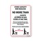 Signmission Public Safety, 7" Height, Rigid Plastic, 10" X 7", Store Capacity Now Reduced No More Than 2 OS-NS-P-710-25437 - alternate 1