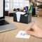 Acrimet Desktop Organizer Pencil, Pen, Paper, Clip, Caddy Holder (Plastic) (Paper Included) (Black Color) 954.4 - alternate 3