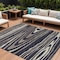 Homeroots 8' X 10' Black Taupe And Beige Faux Bois Washable Indoor Outdoor Area Rug 614476 - alternate 1