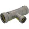 Viega MegaPressG tee P1 1 P2 1 P3 0.5 carbon steel zinc-nickel coating 25336 - alternate 2
