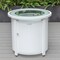 Leisuremod Walbrooke Modern White Patio Conversation With Round Fire Pit & Tank Holder, Red WW-29-24-57-31-R - alternate 2