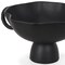 Homeroots 11" Black Metal Round Pedestal Centerpiece Bowl 609354 - alternate 3