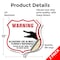 Signmission Alligator Warning Shield Sign Warning Al, 12 inch X 12 inch, Vinyl Decal, 2PK SHI-D-2PACK-12-359 - alternate 2