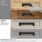Amerock Appoint 3 in & 3-3/4 in 76mm & 96 mm Center-to-Center Oil Rubbed Bronze Cabinet Cup Pull BP36762ORB - alternate 2