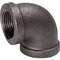 Southland 1 In. 90 Deg. Malleable Black Iron Elbow 1/4 Bend 520-005HN - alternate 2