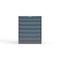 Strong Hold 6 drawer cabinet - (1x 3ft, 4x 4ft, 1x 5ft) - Blue accents - Keyed Alike S3036-PPAAS-0602FS - alternate 1