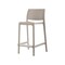 Homeroots Set of Four 26" Taupe Faux Rattan Heavy Duty Plastic Low Back Outdoor Counter Height Bar Chairs 565350 - alternate 1