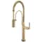 Brizo Litze SmartTouch Semi-Professional Kitchen Faucet, Knurled Handle Luxe Gold 64343LF-GL - alternate 1
