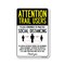 Signmission Public Safety, Trail Users Practice Social Distancing, 18in X 12in Aluminum, OS-NS-A-1218-25371 OS-NS-A-1218-25371 - alternate 1