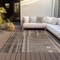 Homeroots 10' X 14' Brown And Beige Striped Washable Indoor Outdoor Area Rug 602766 - alternate 3