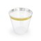 Elama 150 Piece Disposable Plastic Dinnerware Party Set for 25 Guests in Black with Gold Trim 750123351M - alternate 4