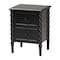 Baxton Studio Malinda Classic Black Wood 2-Drawer End Table with Spindle Legs 253-14065-ZORO - alternate 1