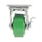 Vestil Polyurethane Swivel With Brake Caster 4 In. Diameter x 2 In. Width 700 lb Green/Black CST-F34-4X2DT-SWB - alternate 4