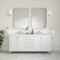 James Martin Vanities Chicago 72 in. Double Vanity, Glossy White, w/ 3 CM Ethereal Noctis Silestone Top 503-V72-GW-3ENC - alternate 2