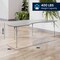 Flash Furniture Wren 96 in x 48 in Kidney Adjustable Height Activity Table, Thermal Laminate Top, Standard Legs, Gray XU-A4896-KIDNY-GRY-T-A-GG - alternate 3