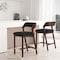 Manhattan Comfort Patricia Counter Stool  in Black - Set of 2 2-CS023-BK - alternate 1