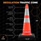 Xpose Safety 28 In Orange Slim Line Traffic Cone, 10 lb Base, 6in & 4in Collar, DOT Approved, 297 PK, Full Pallet OTC28SL-64-10L-FP297-X - alternate 4