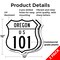 Signmission Oregon Route Marker Shield Sign Us 101, 12 inch X 12 inch, Plastic Sign, 2PK SHI-P-2PACK-12-427 - alternate 3