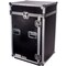Deejay Led Fly Drive Case 11u Space Slant Mixer Rack / 16u Space Vertical Rack System W/Caster Board & Side Ta TBH11M16UCT - alternate 3