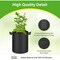 Healsmart 1 Gallon Nonwoven Grow Bags, Aeration Fabric Pots with Handles, Black, 6PK GLGROWBAG1X6LITEBLK - alternate 2