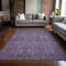 Homeroots 8' X 10' Purple and Green Floral Washable Non Skid Indoor Outdoor Area Rug 564362 - alternate 3