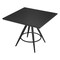 Homeroots 36" Black Wood and Steel Square Dining Table 602238 - alternate 3