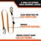 Malta Dynamics 6ft SINGLE LEG EXTERNAL SHOCK ABSORBING LANYARD W/ 2 STEEL SNAP HOOKS C5000 - alternate 3