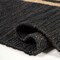 Jonathan Y Olivier Rustic Farmhouse Wide Ticking Stripe Jute Black/Natural 5 ft. x 8 ft. Area Rug NRF200B-5 - alternate 2