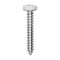 Auveco 8 x 1in White Painted Square Drive Pan Head Tapping Screw, 100PK 25372 - alternate 1