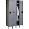 Tennsco Wardrobe Locker, 36 in W, 18 in D, 78 in H, (1) Tier, (3) Wide, Gray STS-121872-3MG - alternate 1