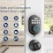 Wrightmaster 4 in 1 Corded Aluminum Smart Lock Deadbolt, Keyless Entry Door Lock with Fingerprint Digital, APP C ZR-DK50-BK - alternate 3