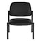 Office Star Products Big and Tall Armless Guest Chair in Dillon Black fabric with Sturdy Black Metal Frame 55054B-R107 - alternate 3
