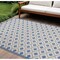 Homeroots 5' X 8' Blue And Gray Geometric Indoor Outdoor Area Rug 546856 - alternate 2