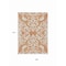 Homeroots 9' X 12' Coral And Ivory Damask Washable Indoor Outdoor Area Rug 614423 - alternate 2