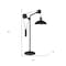 Homeroots 33" Black Metal Adjustable Desk Table Lamp With Black Dome Shade 524294 - alternate 2
