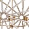 Homeroots White And Gold Empire Six Light Metal and Beads Dimmable Chandelier 611337 - alternate 2