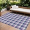 Homeroots 8' X 10' Navy Blue Purple And Beige Plaid Washable Indoor Outdoor Area Rug 601413 - alternate 1