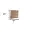 Homeroots Natural Teak 20" Square Shower Mat 554937 - alternate 2