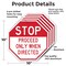 Signmission Stop Proceed Only When Directed, 10 inch X 10 inch, Aluminum Metal Signs, 5PK OC-A-5Pack-10-271 - alternate 3