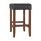 Alaterre Furniture Madison Backless Counter Height Stool True Walnut Finish with Black PU AVMA2170 - alternate 3