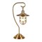Homeroots 22" Antiqued Brass Metal Arched Table Lamp With Brass Cage Shade 524332 - alternate 2
