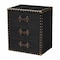 Baxton Studio Mallison Vintage Black Canvas 3-Drawer End Table 251-13916-ZORO - alternate 1