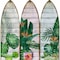 Homeroots 71" Green Solid Wood Folding Three Panel Screen Room Divider 342731 - alternate 2