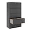 Hirsh 36" W 5 Drawer Lateral File Cabinet, Charcoal, A4/Legal/Letter 17641 - alternate 2