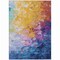 Homeroots 3' X 5' Gold Yellow And Teal Blue Abstract Washable Indoor Outdoor Area Rug 617353 - alternate 2