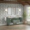 James Martin Vanities Breckenridge 60 in. Double Vanity, Smokey Celadon, w/ 3 CM Carrara Marble Top 330-V60D-SC-3CAR - alternate 2