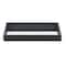 Homeroots Black Shagreen Tray with Beveled Mirror 401785 - alternate 3