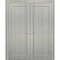Sartodoors Double French Interior Door, 72" x 80", Gray QUADRO4111DD-KS-72 - alternate 3