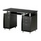 Homeroots 48" Espresso Wood Computer Desk With Two Drawers 723750 - alternate 2